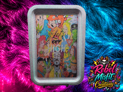 🌿 High Vibes Only – Custom Rolling Tray